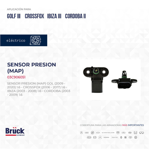 SENSOR MAP GOL CROSS FOX IBIZA BORA NB JETTA A6