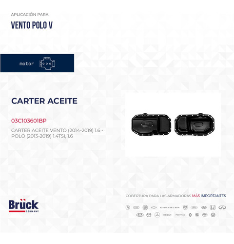 CARTER VENTO (14-19) POLO (13-19) (1.4 LTS/TSI/1.6 LTS)