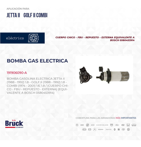 BOMBA GASOLINA A2 FBU (EXT) (BASE CHICA)
