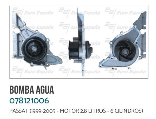 BOMBA AGUA PASSAT 99-05 (2.8 LTS) (EURO)