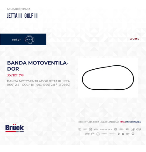 BANDA VENTILADOR A3 (VR6)(2.8)