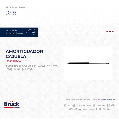 AMORTIGUADOR 5TA PTA A1 CARIBE (49.9CM)