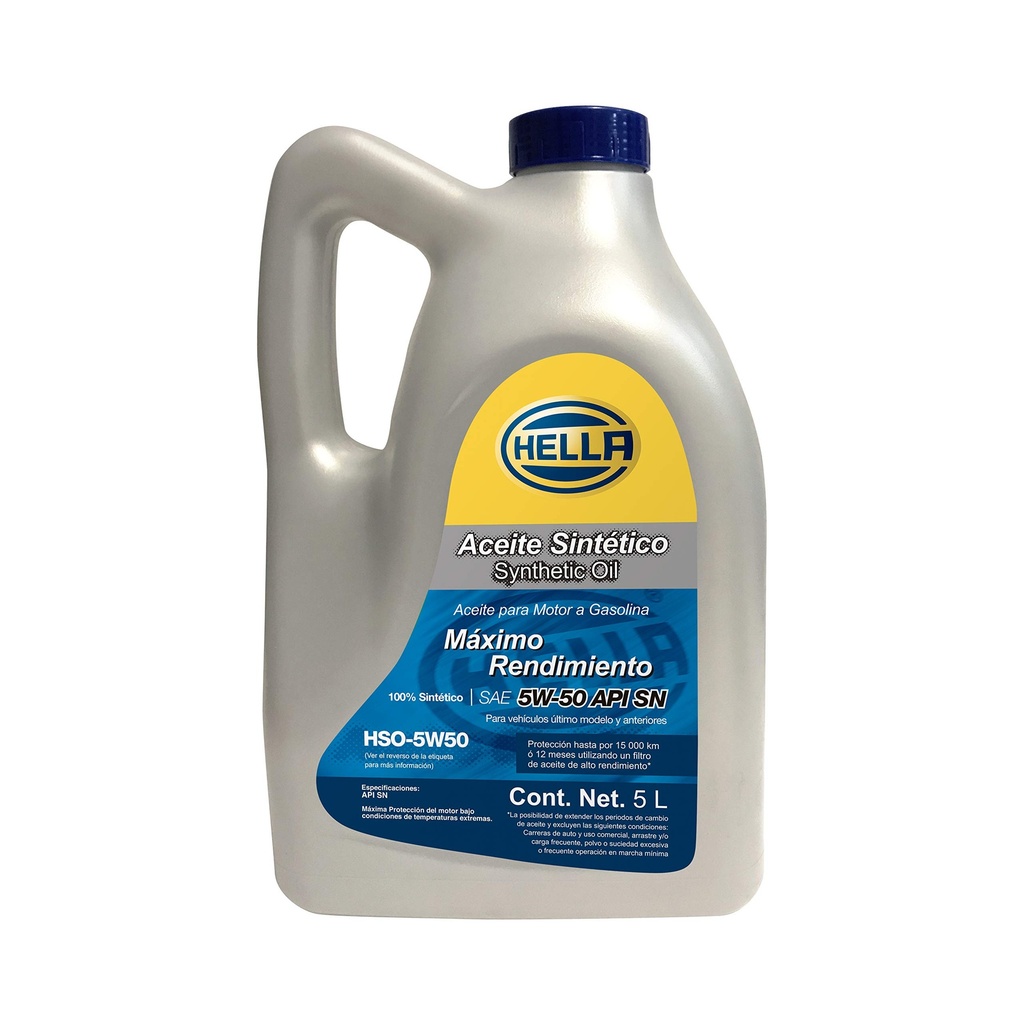 ACEITE (5W-50) SINTETICO GARRAFA 5 LTS