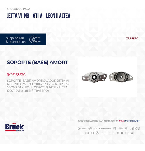 BASE (AMORT/TRAS) MK A6 NB ALTEA LEON