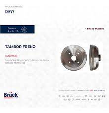 TAMBOR FRENO TRAS CHEVY 1.6 LTS 4 BIRLOS
