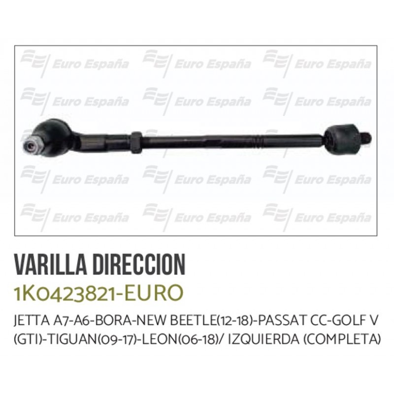 VARILLA (DIR/HID/IZQ) MK A6 A7 BORA LEON (14-20) CADDY (COMPL/TERMINAL)