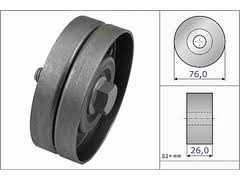 POLEA ALT GOL POLO LUPO IBIZA CORDOBA CROSSFOX SAVEIRO SPORT VAN METAL C/TORNILLO 032-145-276-BRUC