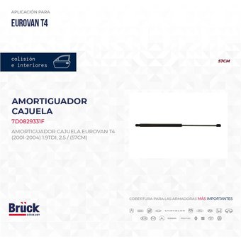 AMORTIGUADOR 5TA PTA EUROVAN (T42.5LTRS/1.9TDI)(00-04)(57CM)