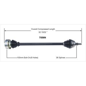 FLECHA (DER/LARGA) JETTA MK A4 A5 NB DERBY VAN (COMPLETA)