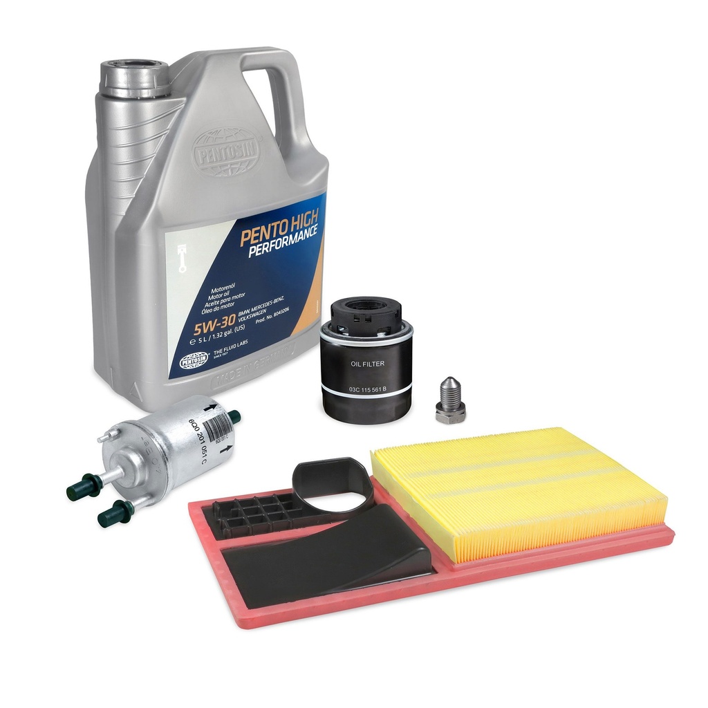 KIT MEDIA AFINACION (1.6 LTRS) VENTO POLO (GALON ACEITE/FILTRO AIRE/FILTRO ACEITE/FILTRO GASOLINA/TORNILLO CARTER)