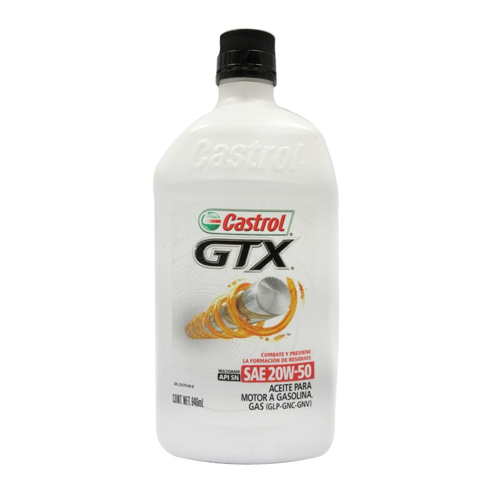 ACEITE (20W-50) MINERAL 946 ML CASTROL