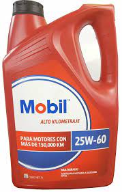ACEITE (25W-60) MINERAL GARRAFA 5 LTRS MOBIL