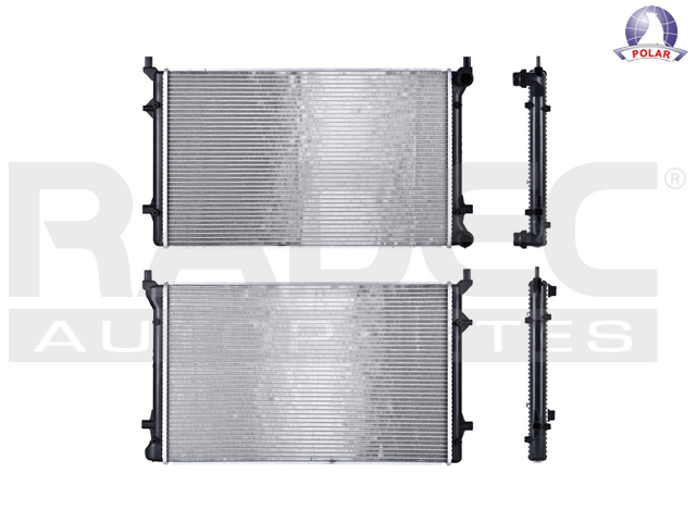 RADIADOR AGUA (2.5 LTRS/2.0 TURB/3.2 LTRS) BORA GOLF GTI ALTEA LEON AUDI TT AUDI A3 1K0-121-251