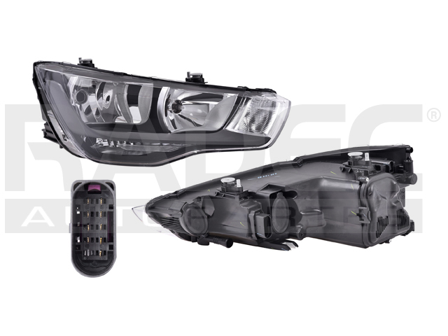 FARO AUDI A1 11-15 (DER) ELECTRICO C/MOTOR S/FOCO HALOGENO