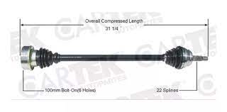 FLECHA (DER/LARGA) MK A3 DERBY 1.8LTRS/2.0LTRS