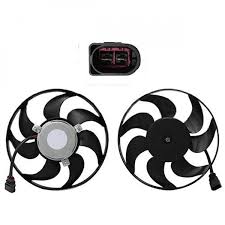 MOTOVENTILADOR (DER/AUX) BORA JETTA A6 (11-18) NB(11-19) PASSAT B6 (05-11) TIGUAN AUDI A3 (08-17) (2.5LTRS/GLI 2.0L)(2 PINES/CABLE)( 7 ASPAS) 1K0-959-455