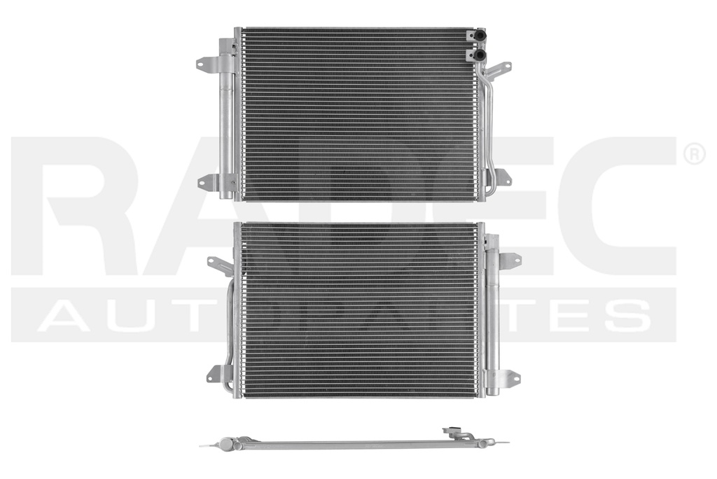 CONDENSADOR JETTA MK A6 BICENTE (11-16)2.0/L5 2.5 LTS AUT/STD C/SECADOR 22X15 2/7X16MM ALUM SOLD POLAR