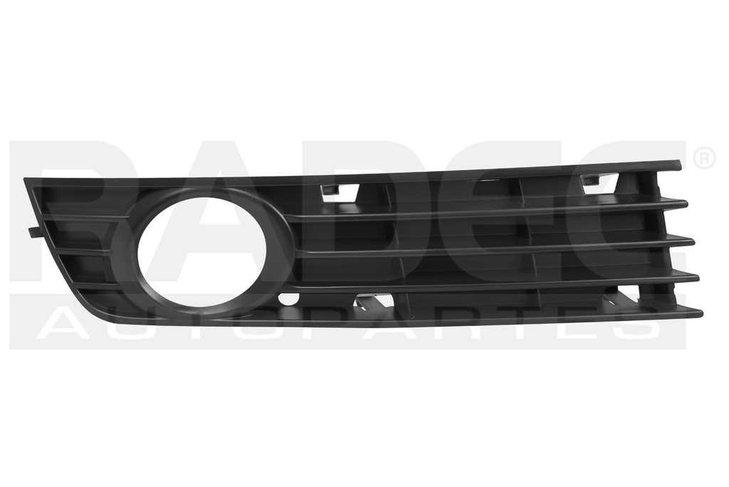 REJILLA FASCIA (DEL/DER) AUDI A4 02-04 C/HOYO P/FARO