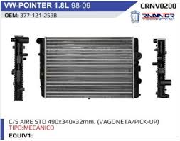 RADIADOR AGUA POINTER TODOS (C/A-S/A) 377-121-253-B