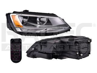 [019-3112-46] FARO (DER/GRIS) JETTA A6 BICENTENARIO 11-18 P/1 FOCO S/LUZ DE DIA S/FOCO DEPO