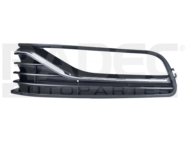 REJILLA FASCIA (DEL/IZQ) POLO 15-20 C/HOYO P/FARO C/MOLDURA CROMADA LINEA ANTERIOR SPORTLINE/DESIGNSOUND/ALL STAR L4 4 CILINDROS 1.2/1.6L 5 PUERTAS