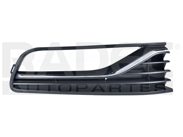REJILLA FASCIA (DEL/DER) POLO 15-20 C/HOYO P/FARO C/MOLDURA CROMADA LINEA ANTERIOR SPORTLINE/DESIGNSOUND/ALL STAR L4 4 CILINDROS 1.2/1.6L 5 PUERTAS