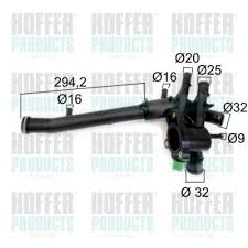TOMA AGUA (S/PI) (C/TUBO/SENSOR) POLO LUPO GOL CROSSFOX SAVEIRO SPORT VAN (2 BULBOS 6 SALIDAS)
