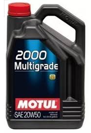 ACEITE (20W-50) MINERAL API SL GARRAFA 5 LT 2000 MOTUL