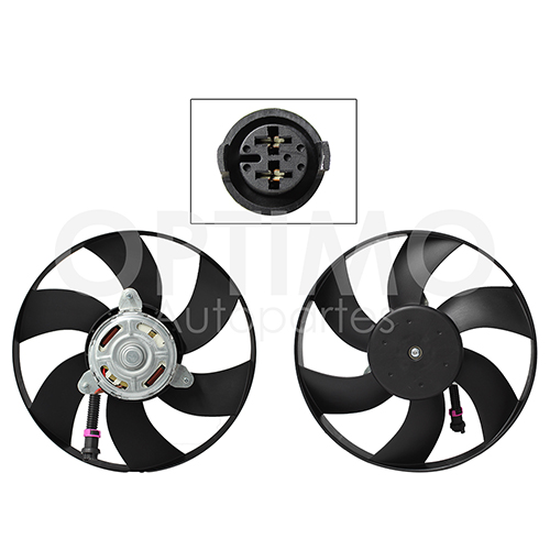 MOTOVENTILADOR (C/AIRE/AUXILIAR) CORDOBA-IBIZA (00-02) EMBRA 2PINES S/RESISTENCIA (MOTOR/ASPA)