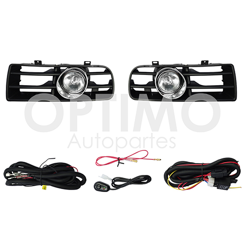 KIT FARO AUX GOLF MK A4 C/CABLES C/REJILLAS NEGRAS C/FOCOS