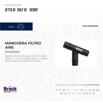 MANGUERA (T) TAPA PUNTERIAS MK A3 DERBY