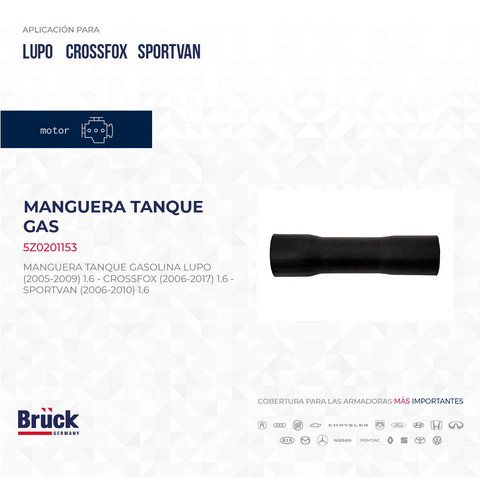 MANGUERA TANQUE GASOLINA LUPO CROSS FOX SPORT VAN SAVEIRO GOL POINTER