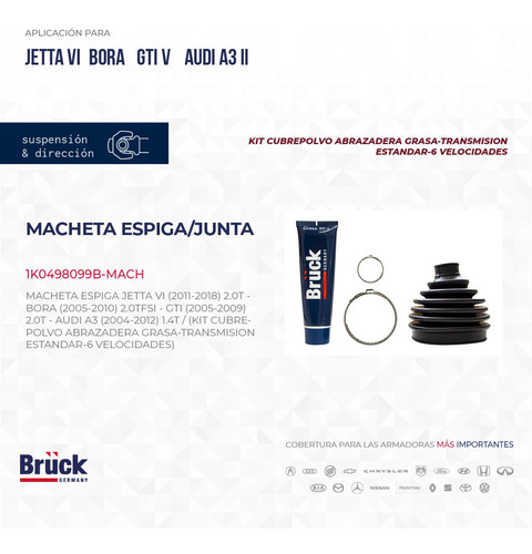 MACHETA (L/R)(STD)(2.0 TURB) MK A6 GLI NB BORA GLI PASSAT